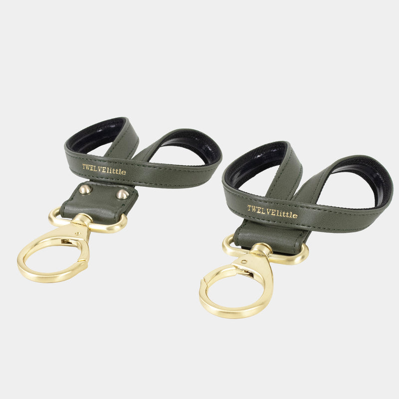 On-The-Go Diaper Bag Stroller Clips 2.0 in Olive