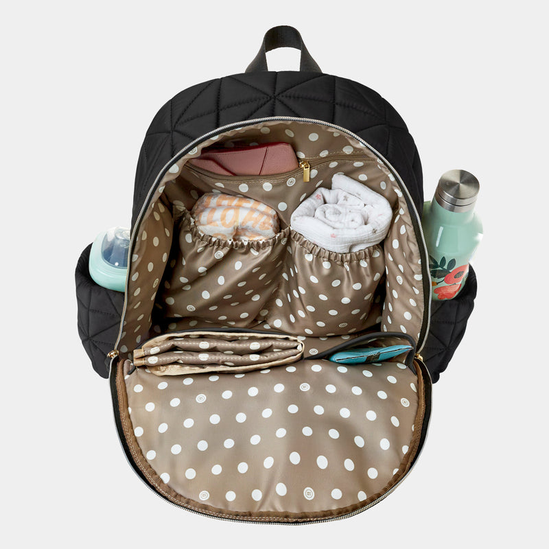 Companion Diaper Bag Backpack in Black 3.0