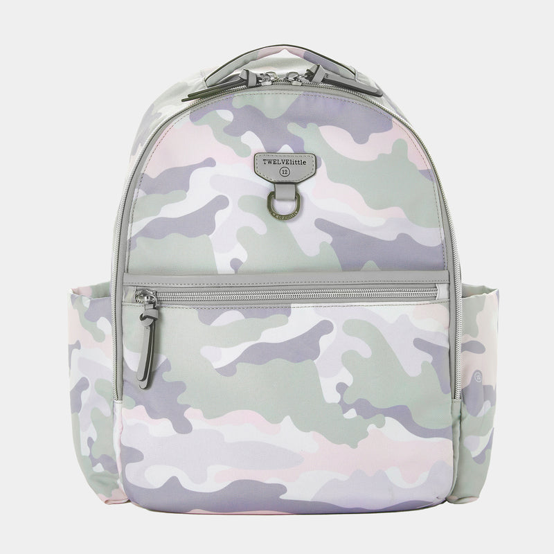 Midi-Go Diaper Bag Backpack in Blush Camo