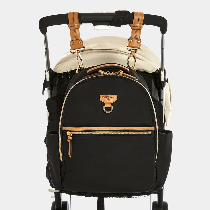 Midi-Go Diaper Bag Backpack in Black/Tan *SOLD OUT, BUT AVAILABLE ON AMAZON*