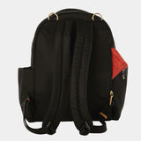 Midi-Go Diaper Bag Backpack in Black/Tan