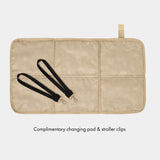 Peek-A-Boo Vegan Leather Diaper Bag Backpack 2.0 in Black