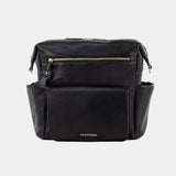 Peek-A-Boo Vegan Leather Convertible Hobo Backpack 1.0 in Black