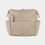 Peek-A-Boo Vegan Leather Convertible Hobo Backpack 1.0 in Latte