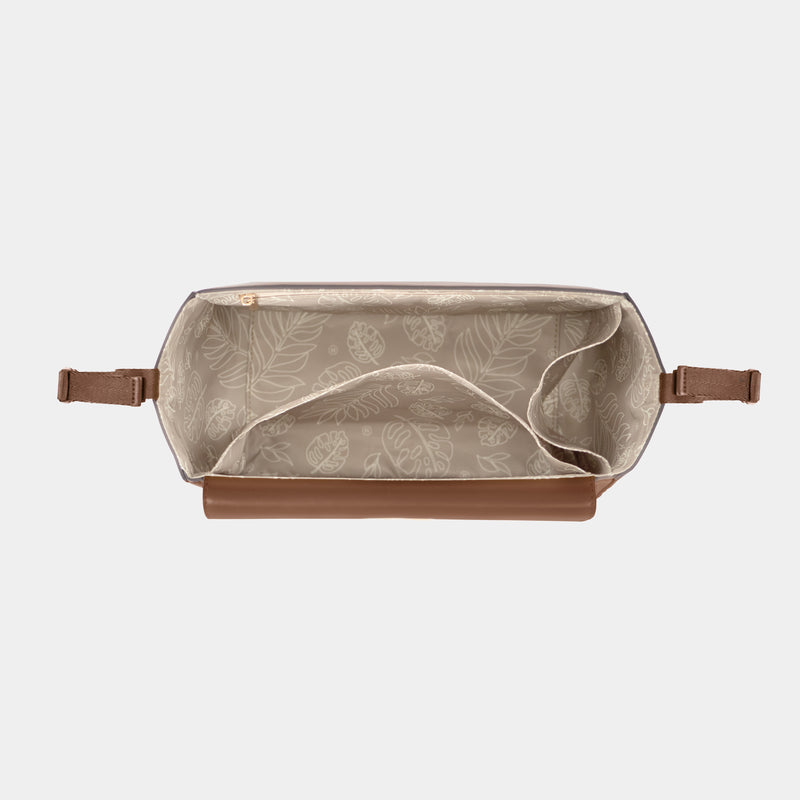 Peek-A-Boo Vegan Leather Stroller Caddy 2.0 in Toffee