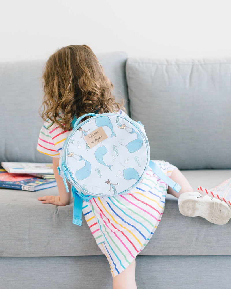 Under-the-Sea Round bag in Blue