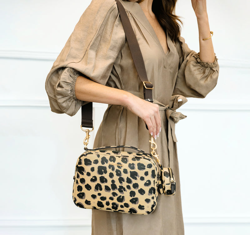 Luxe Diaper Clutch in Leopard Print