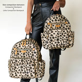 Little Companion Diaper Bag Backpack in Leopard Print 2.0