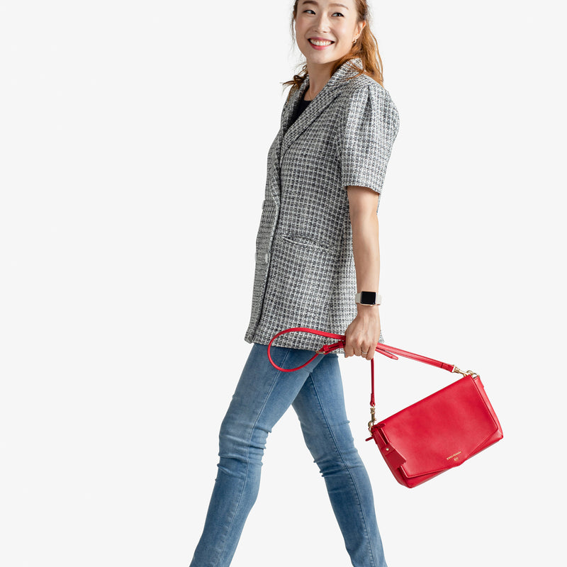 Peek-A-Boo Crossbody in Red | TWELVElittle Mens, Womens & Unisex Crossbody diaper bags